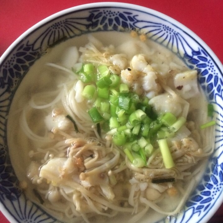 お茶漬けの素で！あっさりにゅうめん